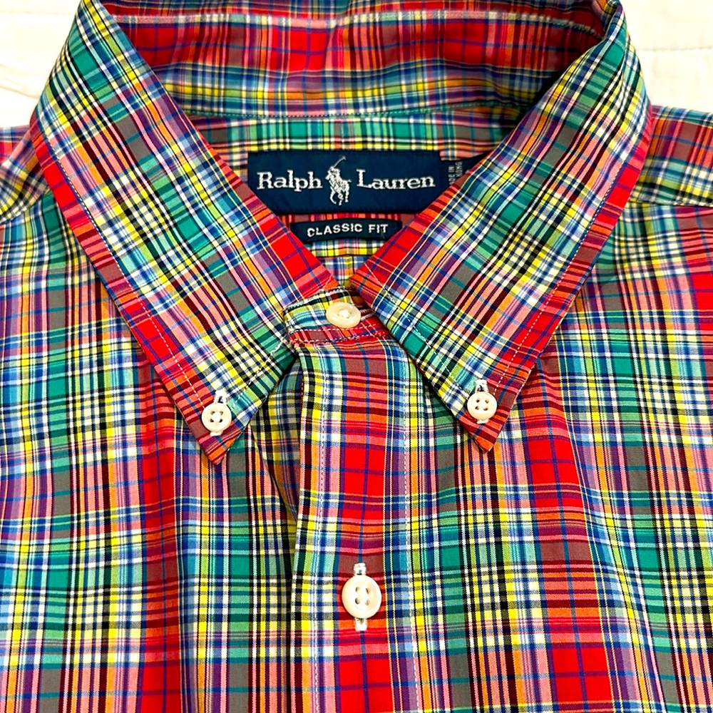 Ralph Lauren LS button up, gorgeous colors! Worn a couple of times